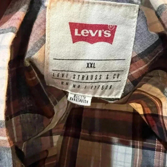 Levi’s XXL western style long sleeve shirt like new - Picture 3 of 12
